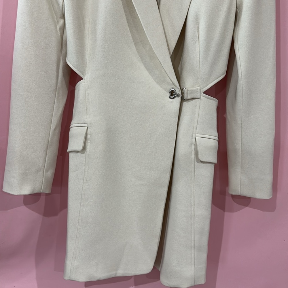 Jonathan Simkhai Jada Cut-Out Mini Blazer Dress- Sz 4 - Picture 6 of 15